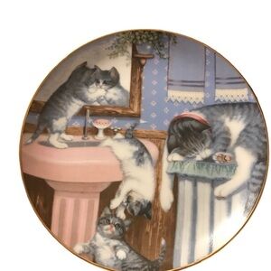 “Mischief Makers” by Gre Gerardi Plate, The Hamilton Collection, 1988, 8…